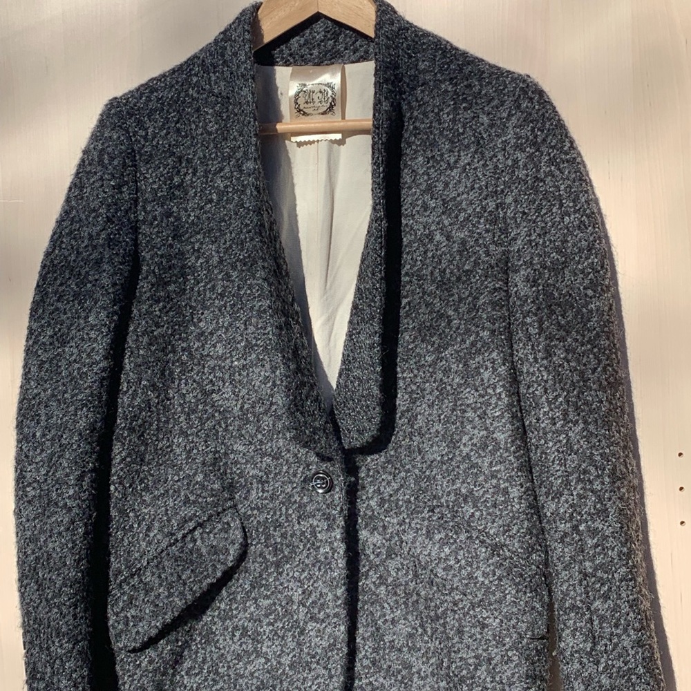 Gray Worsted Wool Jacket - Picture 2 of 7
